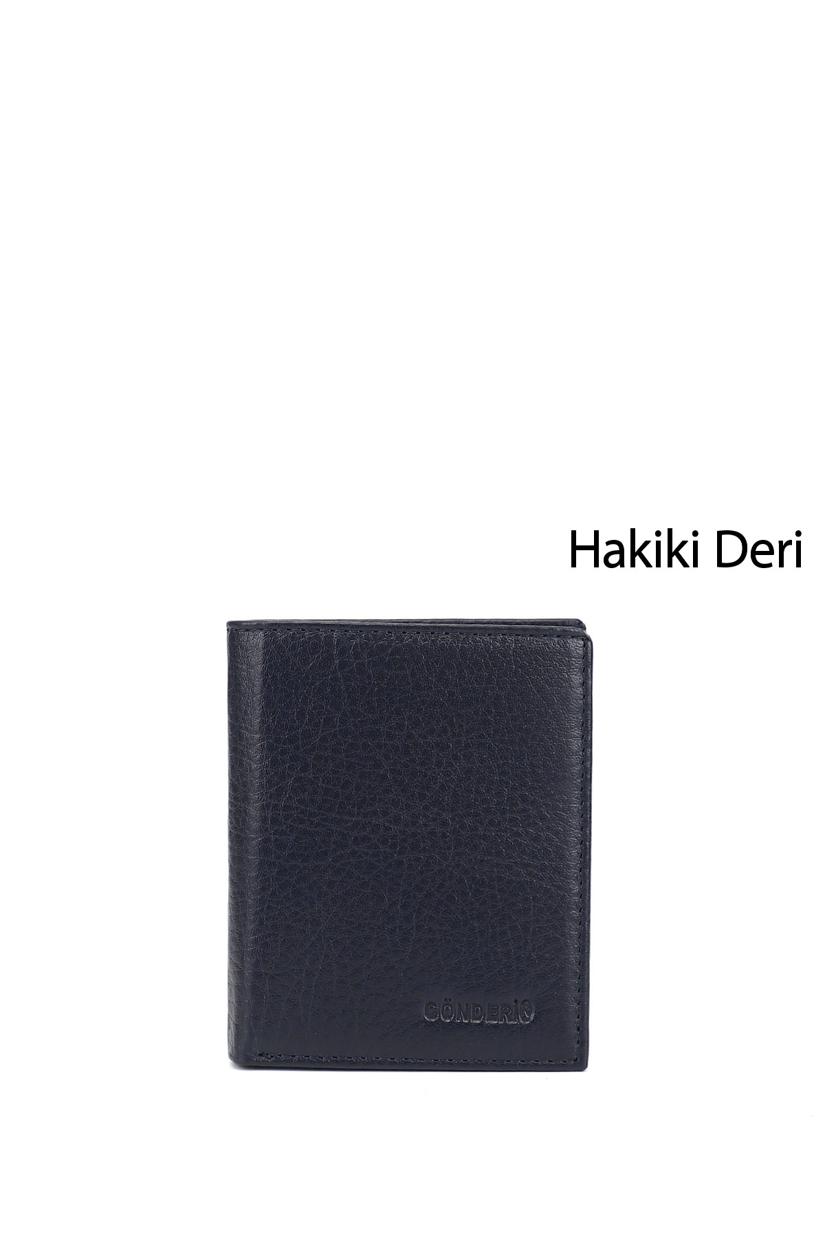 GÖNDERİ(R) Erkek AÇIK LACİVERT Hakiki Deri Dikey Cüzdan