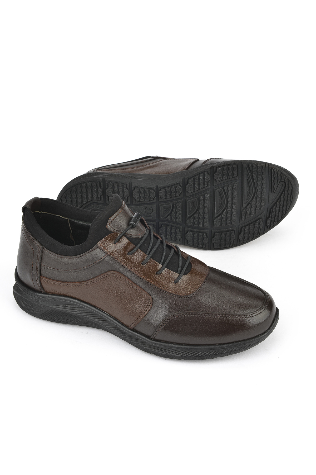 Ziya Ayakkabı Erkek Hakiki Deri Sneaker 143423Z69 Kahve görsel 4