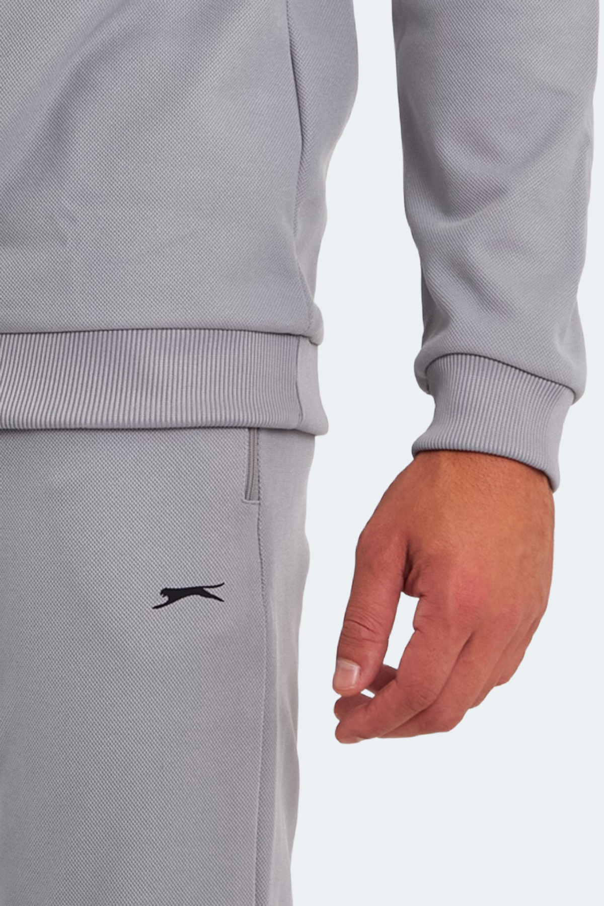 SLAZENGER OFFENDER KTN Erkek Cepli Gri Eşofman Takımı görsel 6
