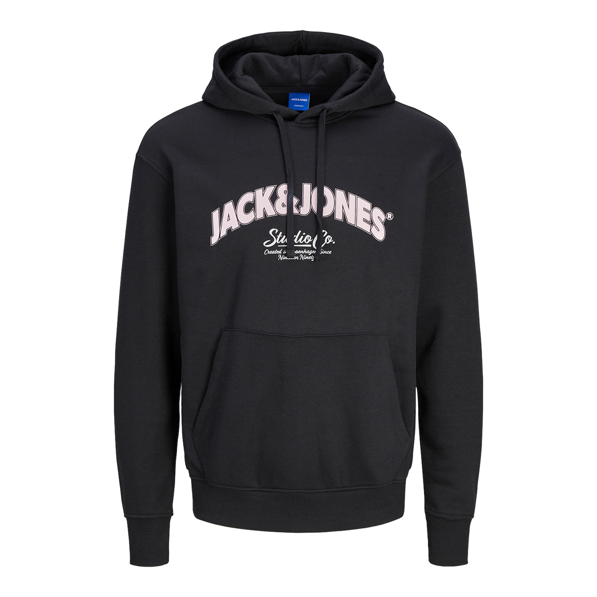 Jack & Jones Bronx Arch Big Siyah Kapşüşonlu Erkek Kapüşonlu Sweatshirt Hoodie