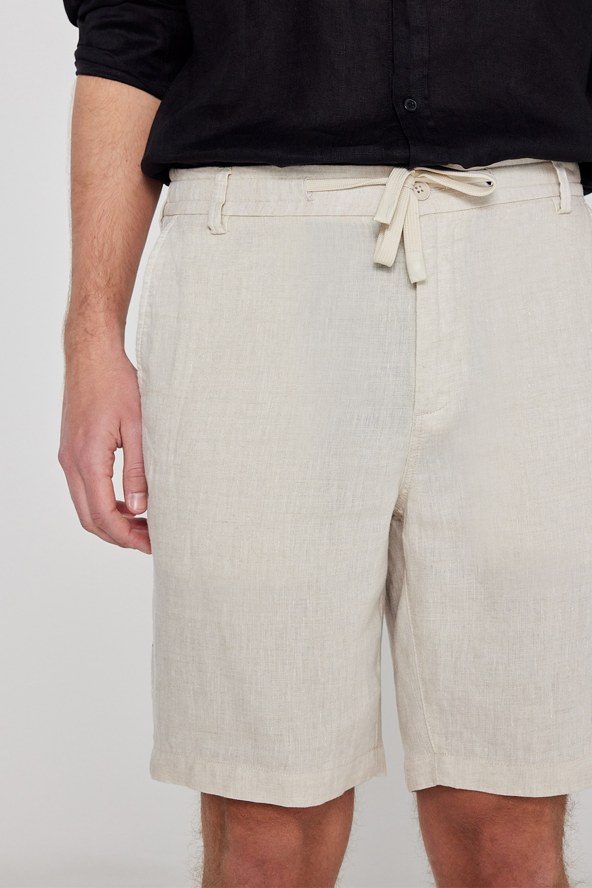 Lee %100 Keten Regular Fit Normal Kesim Cepli Şort görsel 5