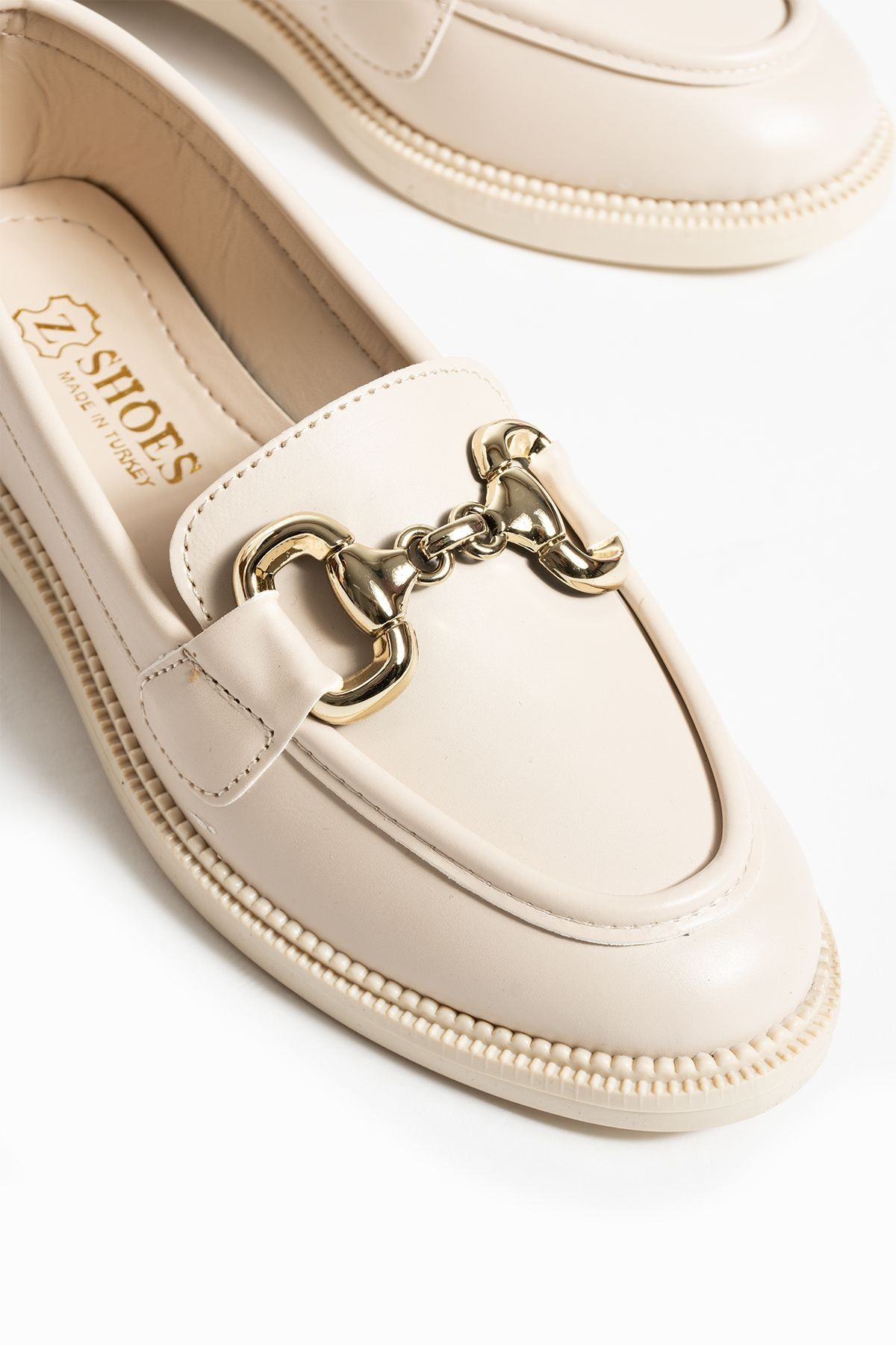 DUXAL SHOES Jane Kadın Loafer Makosen Casual Toka Detay Günlük Ayakkabı görsel 3