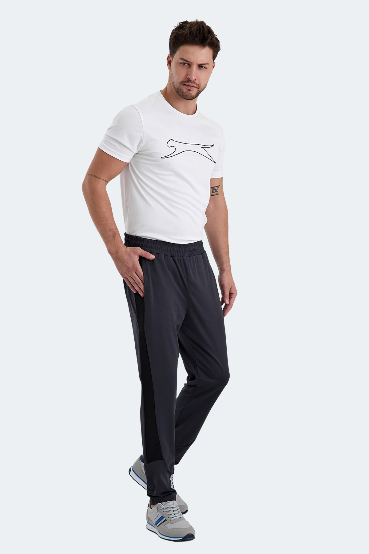 SLAZENGER RAIL Erkek Eşofman Altı Koyu Gri görsel 4