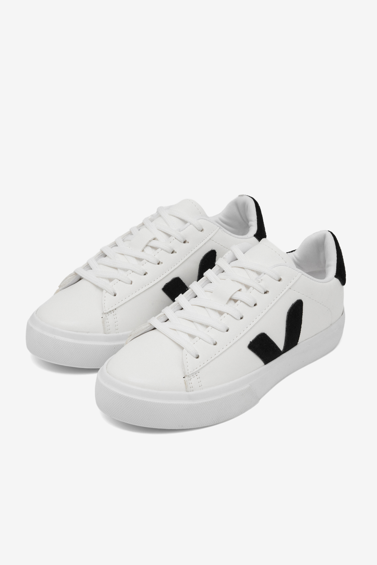 TONNY BLACK Kadın Beyaz Siyah Kauçuk Taban Rahat Bağcıklı Sneaker görsel 2
