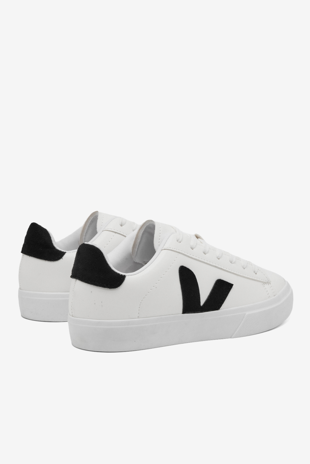 TONNY BLACK Kadın Beyaz Siyah Kauçuk Taban Rahat Bağcıklı Sneaker görsel 5