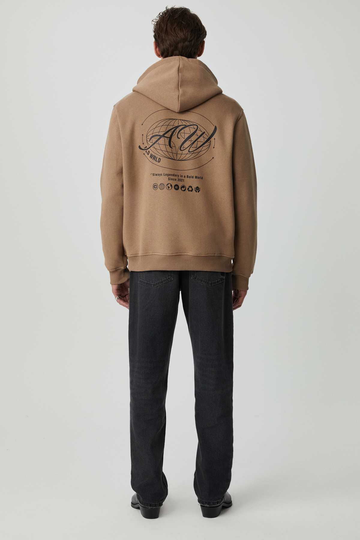 GRIMELANGE Erkek Yumuşacık VİZON Sweatshirt görsel 5