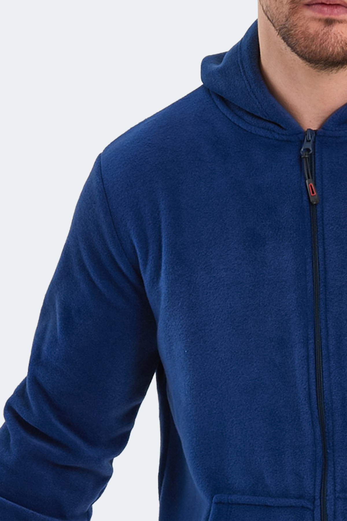 SLAZENGER SAMSON IN Erkek Fermuarlı Sweatshirt Hırka Indigo görsel 6