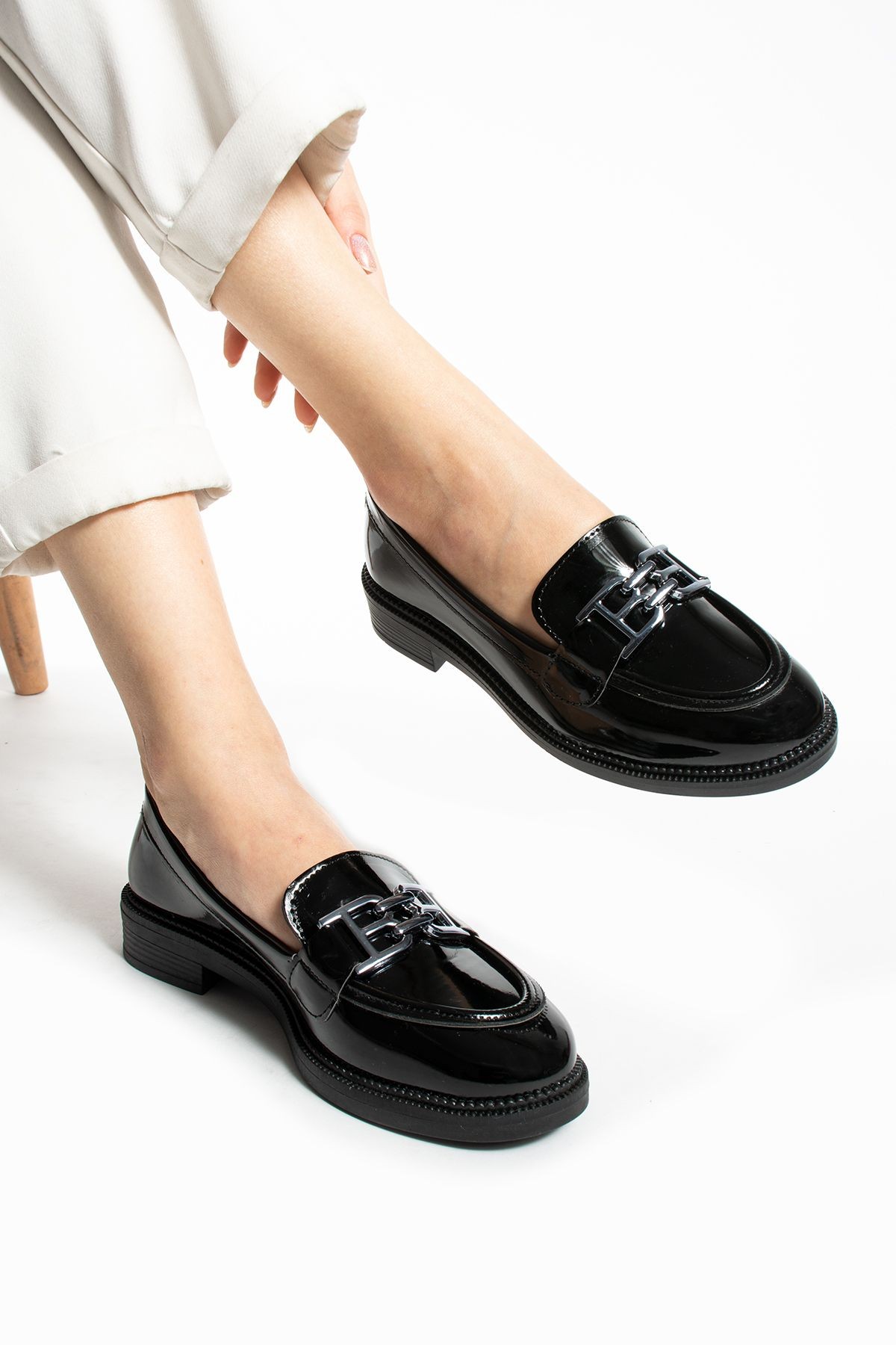 DUXAL SHOES Tegan Kadın Loafer Makosen Casual Toka Detay Günlük Ayakkabı