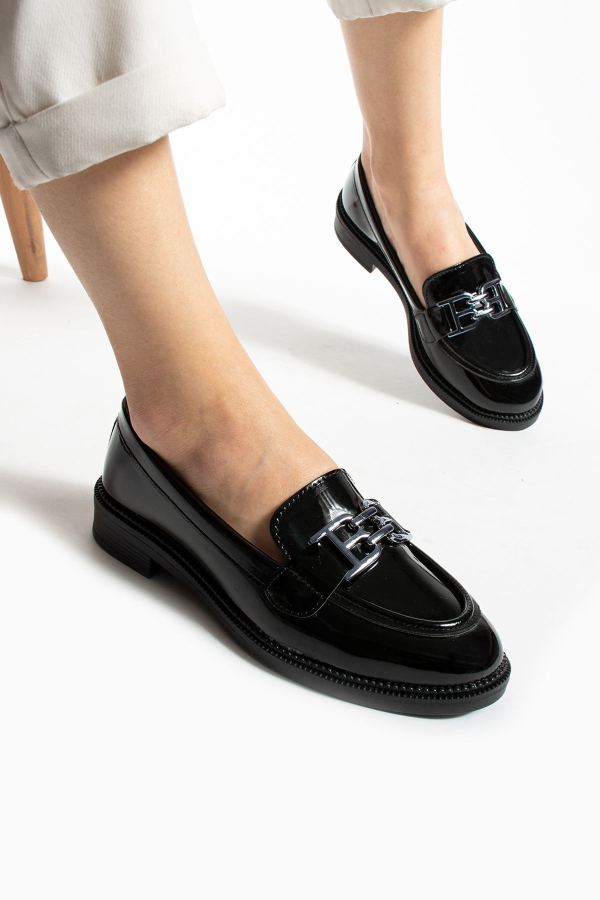 DUXAL SHOES Tegan Kadın Loafer Makosen Casual Toka Detay Günlük Ayakkabı görsel 3