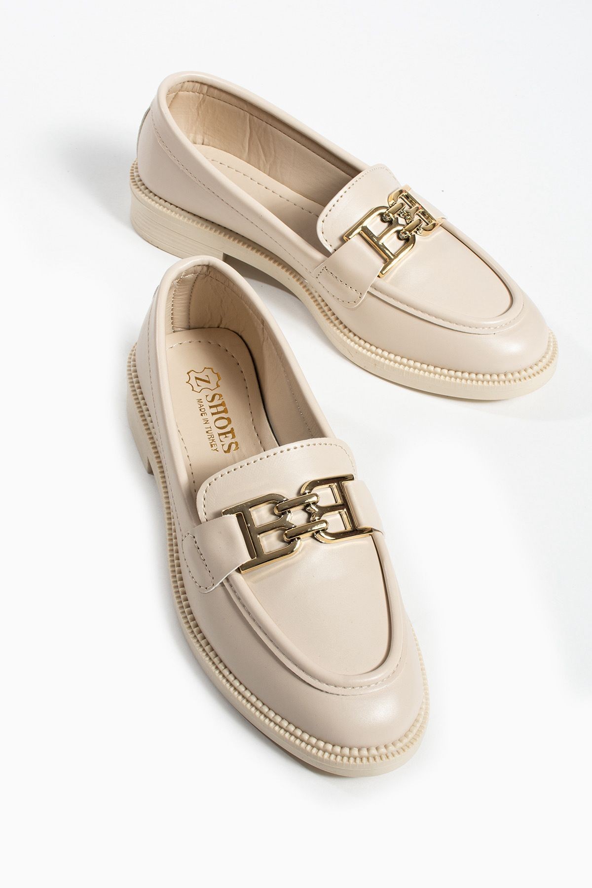 DUXAL SHOES Tegan Kadın Loafer Makosen Casual Toka Detay Günlük Ayakkabı