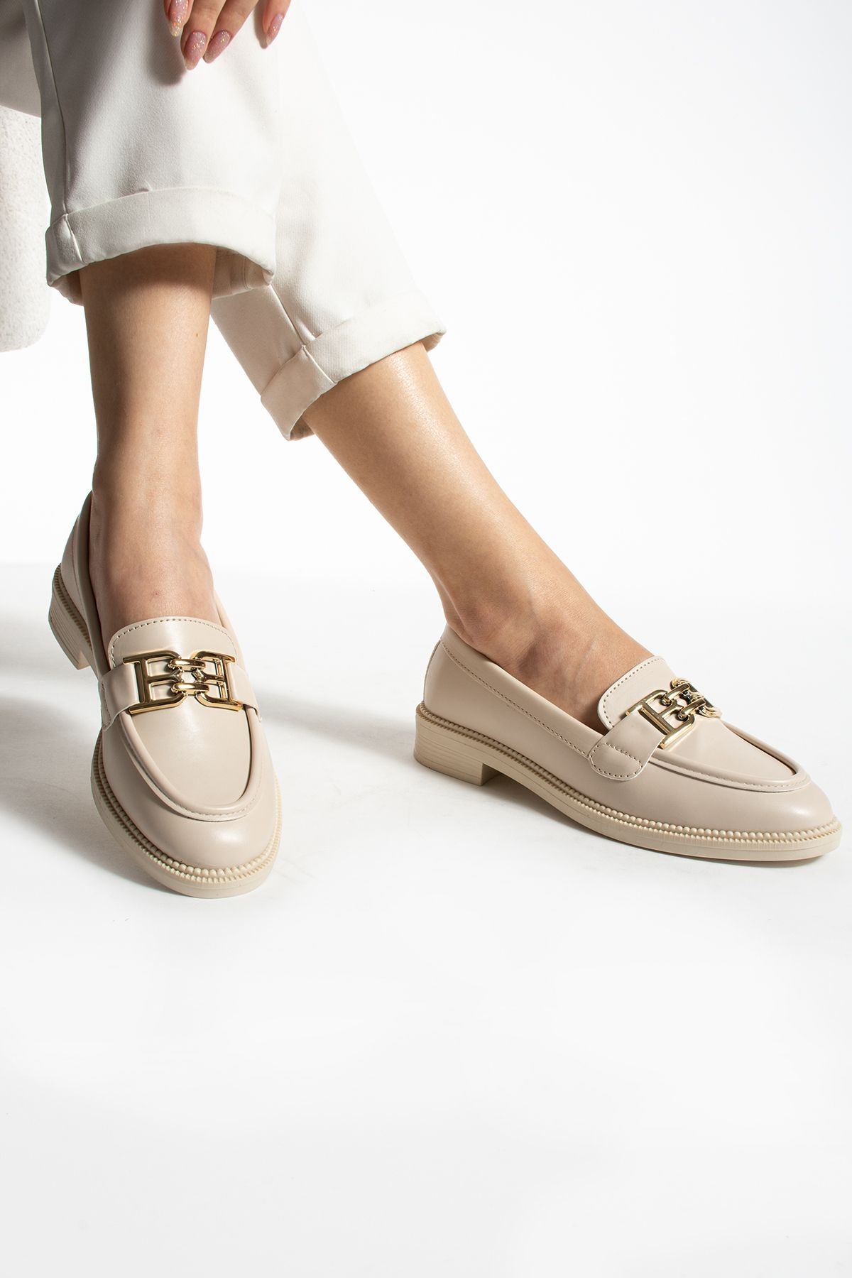 DUXAL SHOES Tegan Kadın Loafer Makosen Casual Toka Detay Günlük Ayakkabı görsel 5