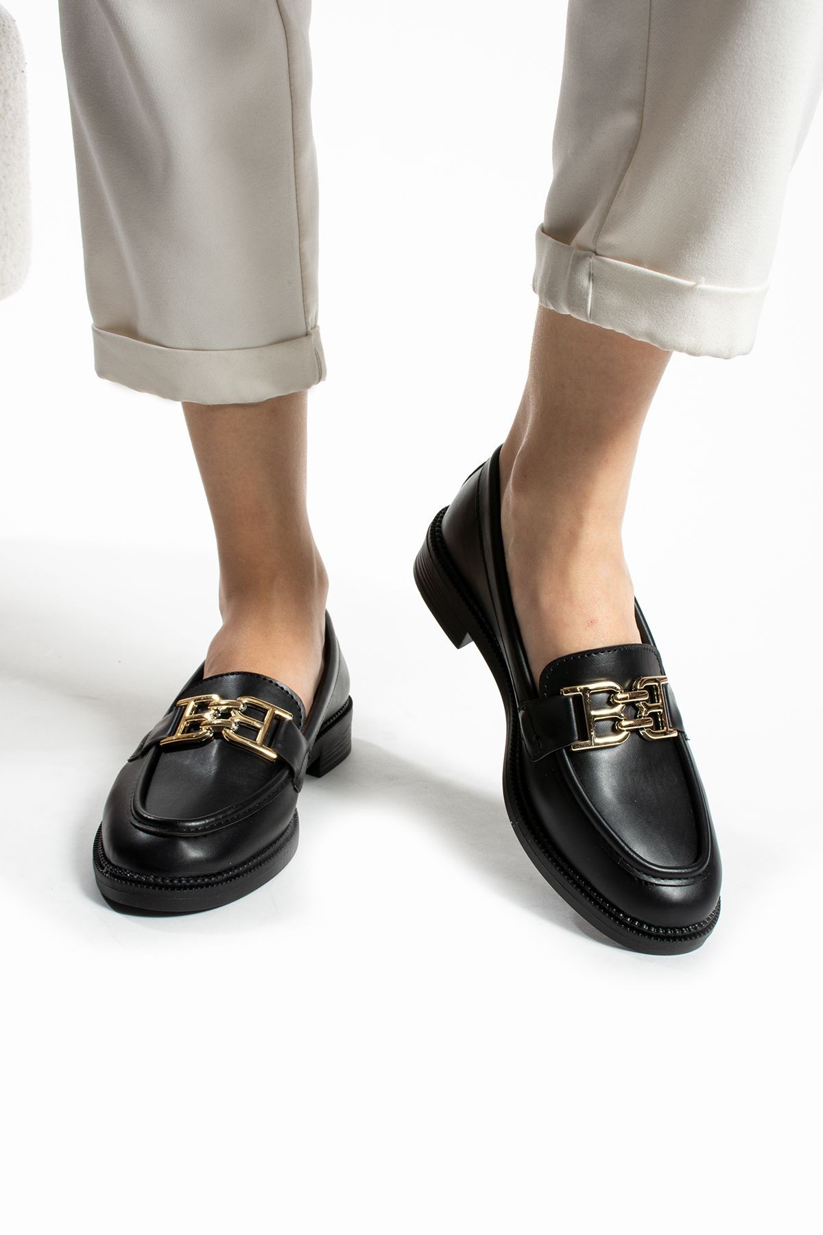 DUXAL SHOES Tegan Kadın Loafer Makosen Casual Toka Detay Günlük Ayakkabı