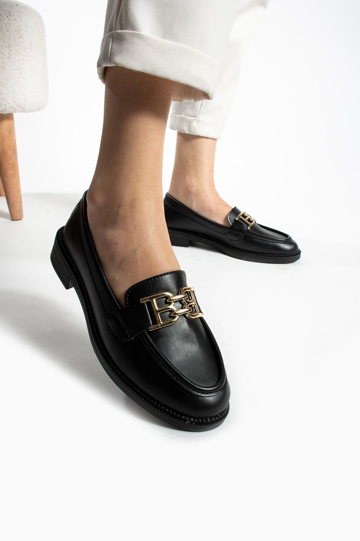 DUXAL SHOES Tegan Kadın Loafer Makosen Casual Toka Detay Günlük Ayakkabı görsel 3