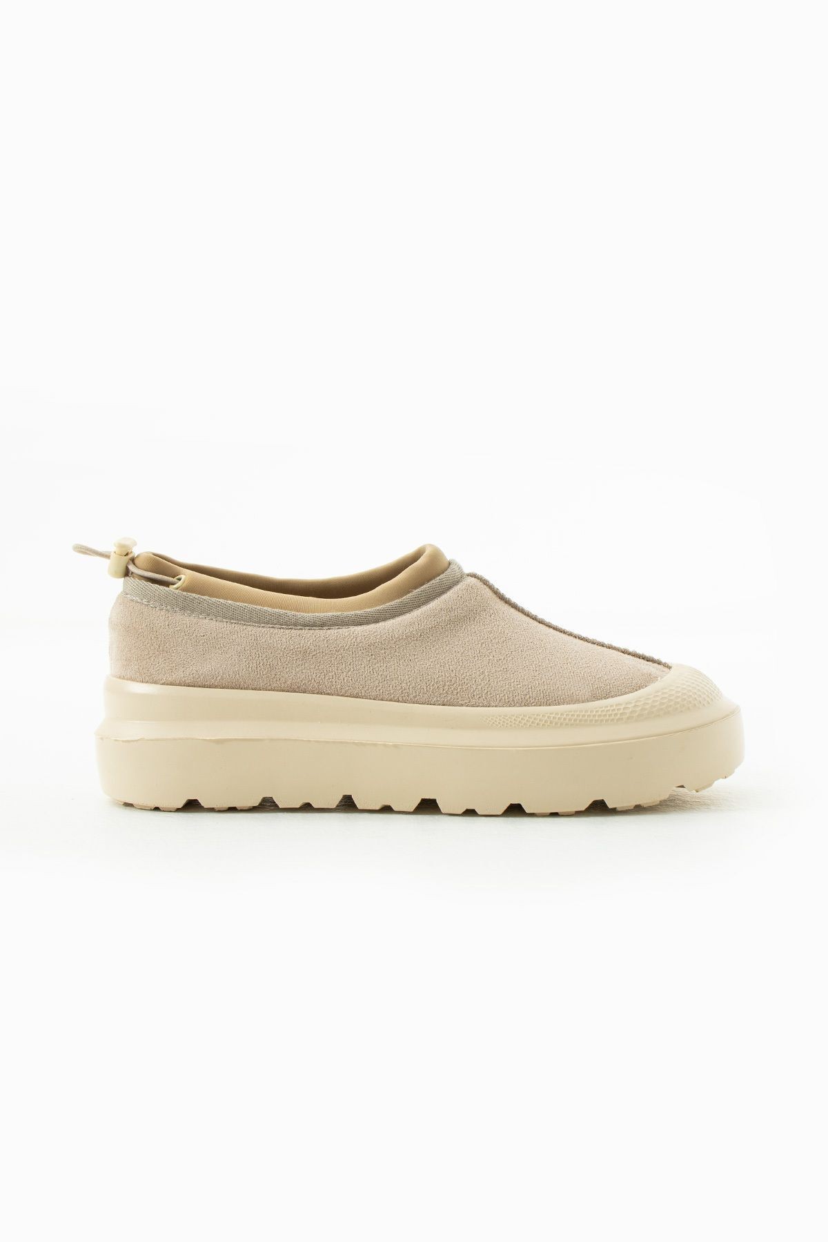 DUXAL SHOES Paula Mini Siyah Süet Yarım Bot Içi Tüylü Düz Taban Kadın Ayakkabı