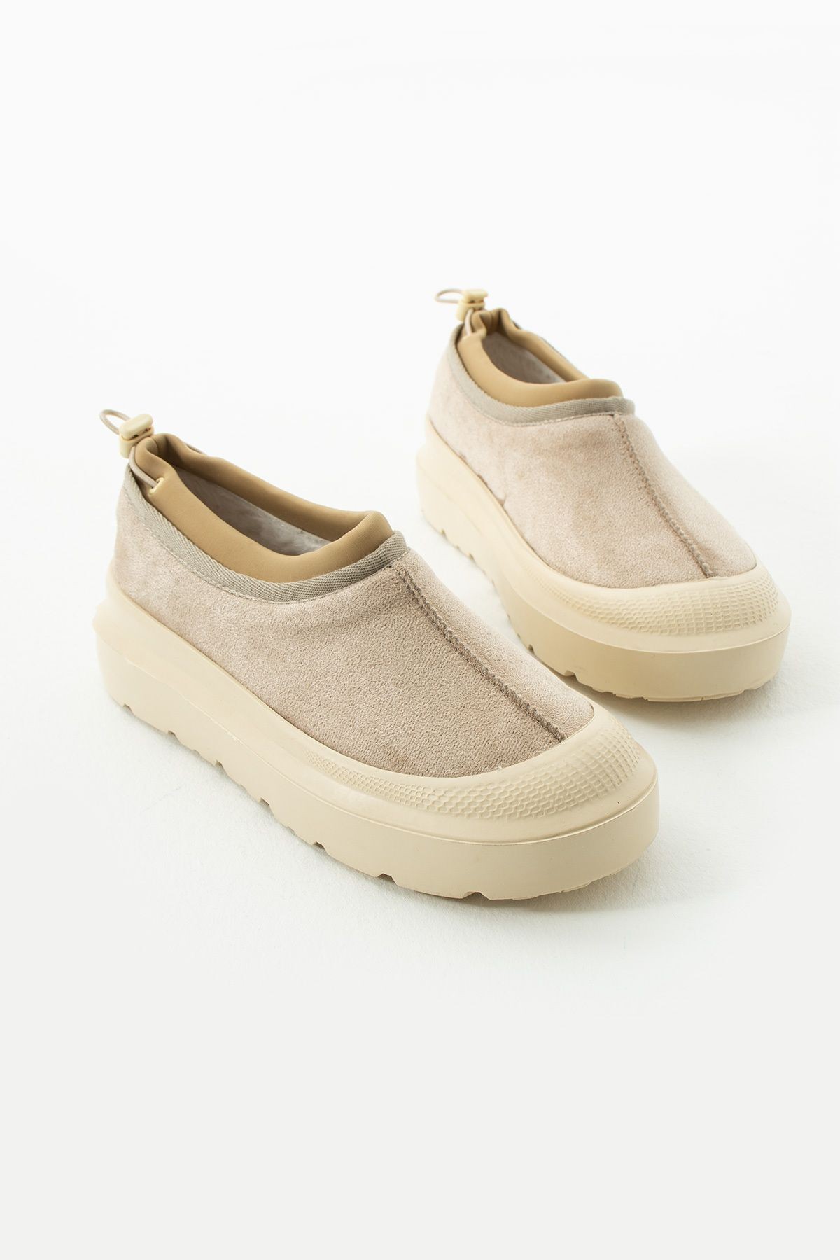 DUXAL SHOES Paula Mini Siyah Süet Yarım Bot Içi Tüylü Düz Taban Kadın Ayakkabı görsel 2