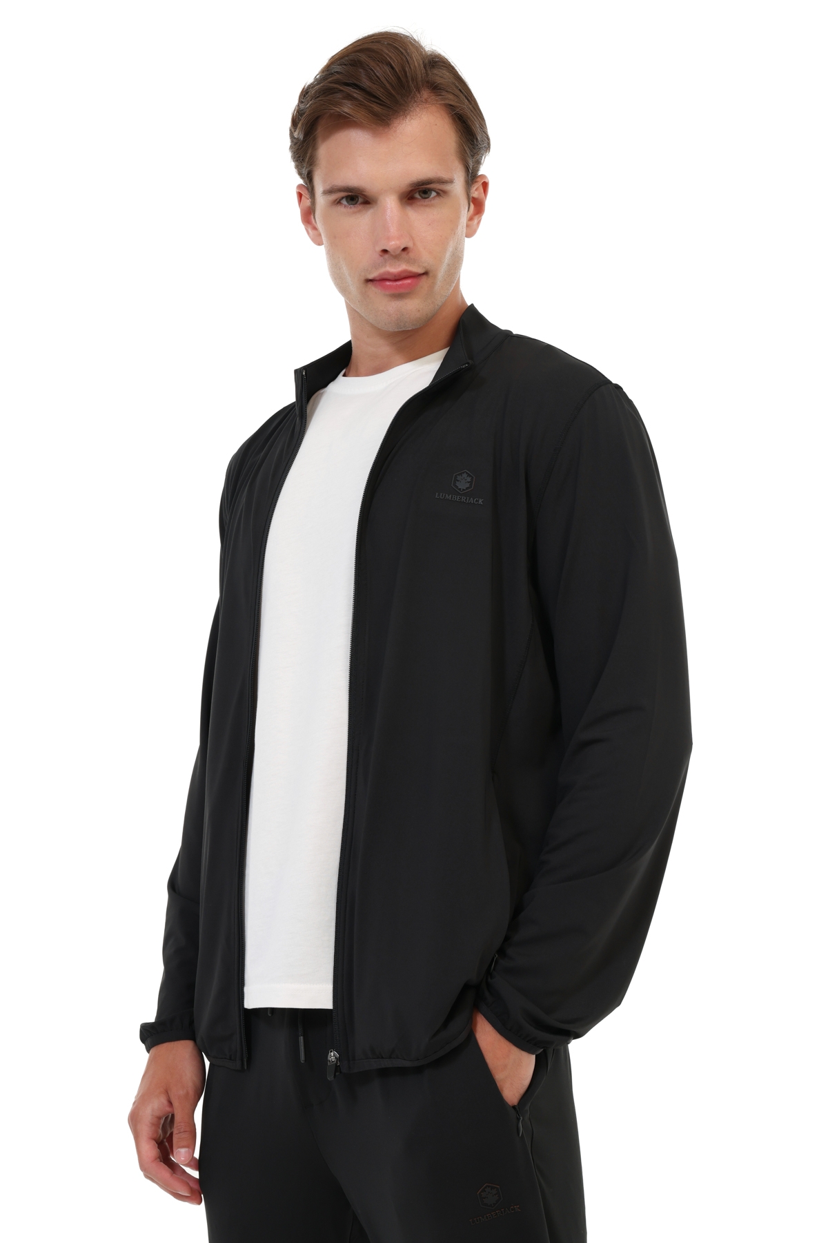 Lumberjack Eşofman Üstü Erkek Siyah ML BRUSFZ 18P-003