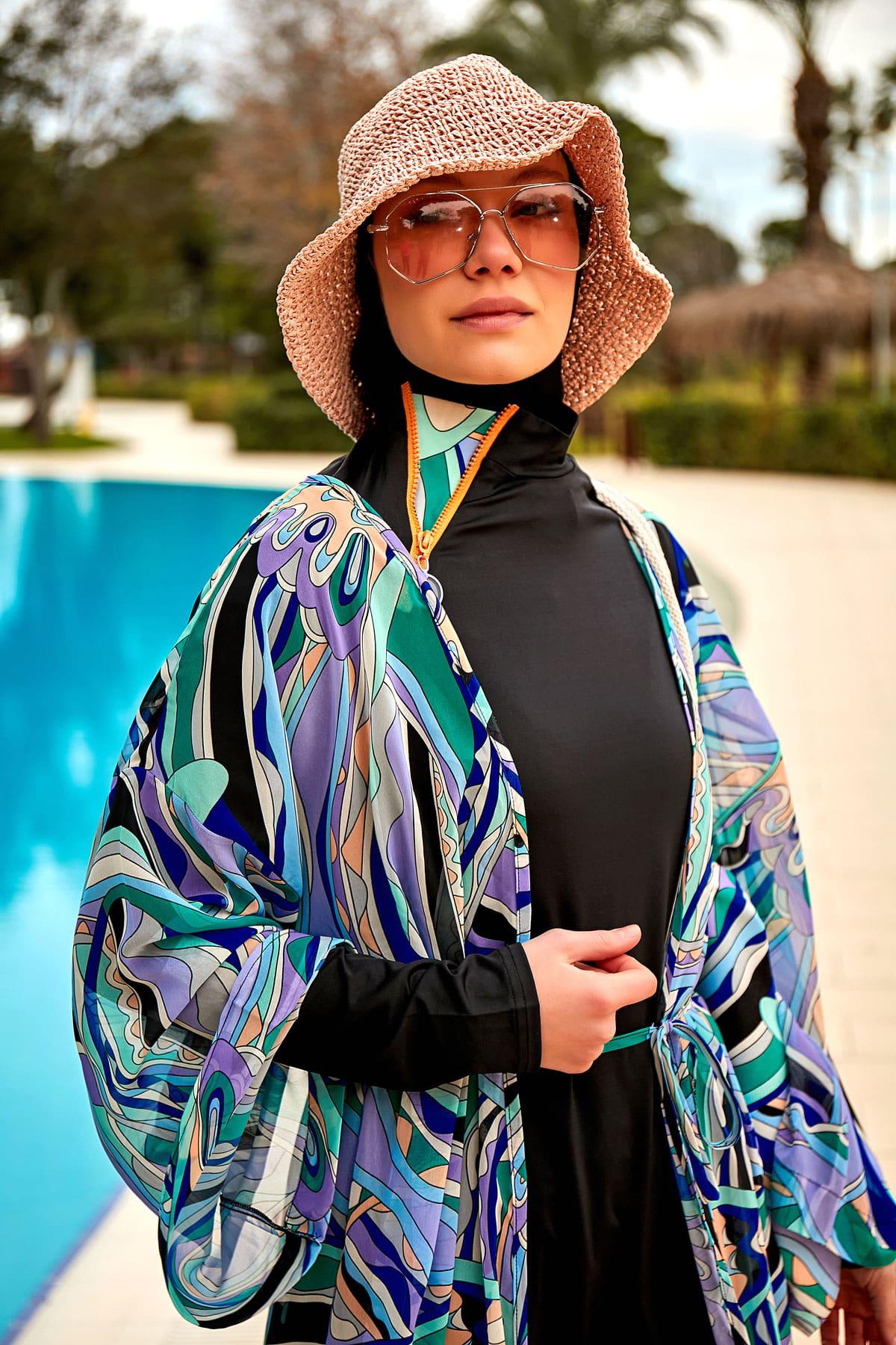 Marina El Örgüsü Camel Hasır Şapka 14399 görsel 2