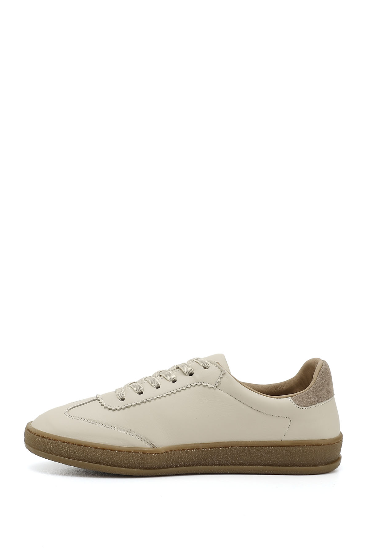 GÖNDERİ(R) Kadın BEJ-CAMEL Bağcıklı Hakiki Deri Sneaker görsel 3