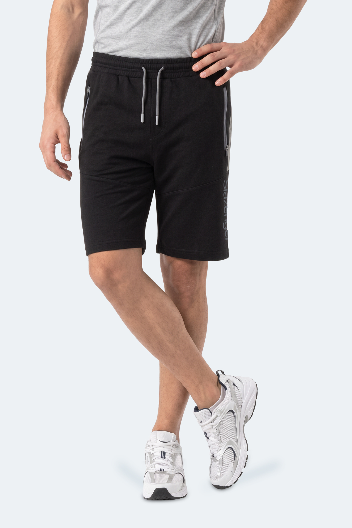 SLAZENGER NIKON I Erkek Siyah Şort görsel 4