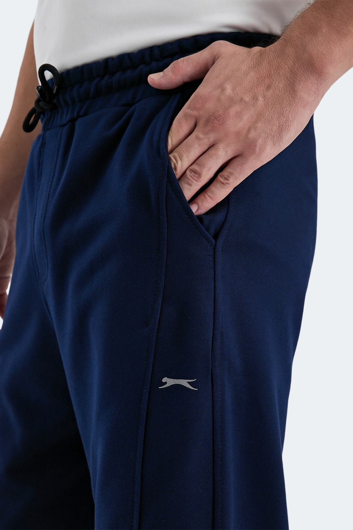 SLAZENGER NACIO Erkek %100 Pamuk Jogger Eşofman Altı Lacivert görsel 5