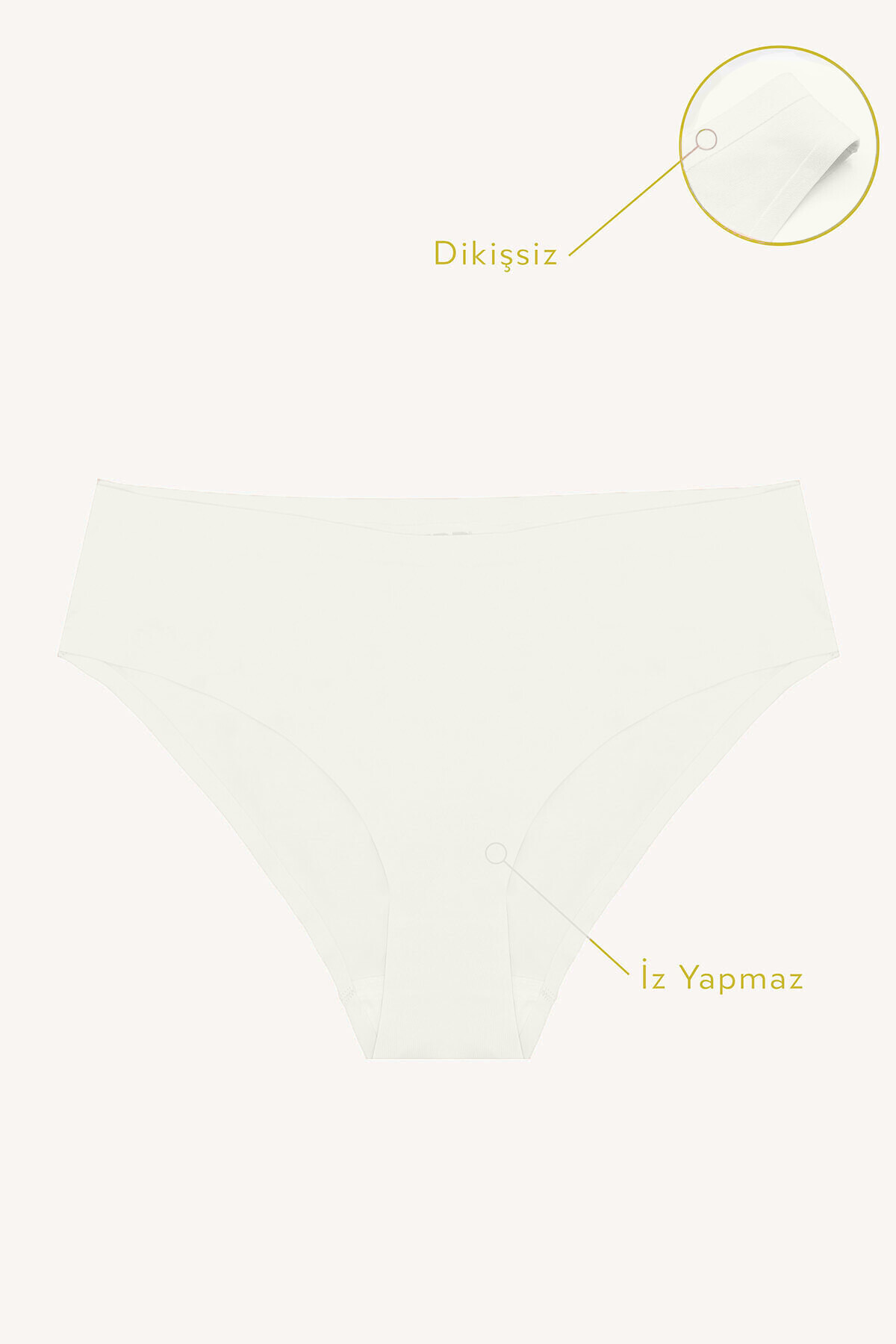 NBB Ekru Cushy İz Yapmaz Külot