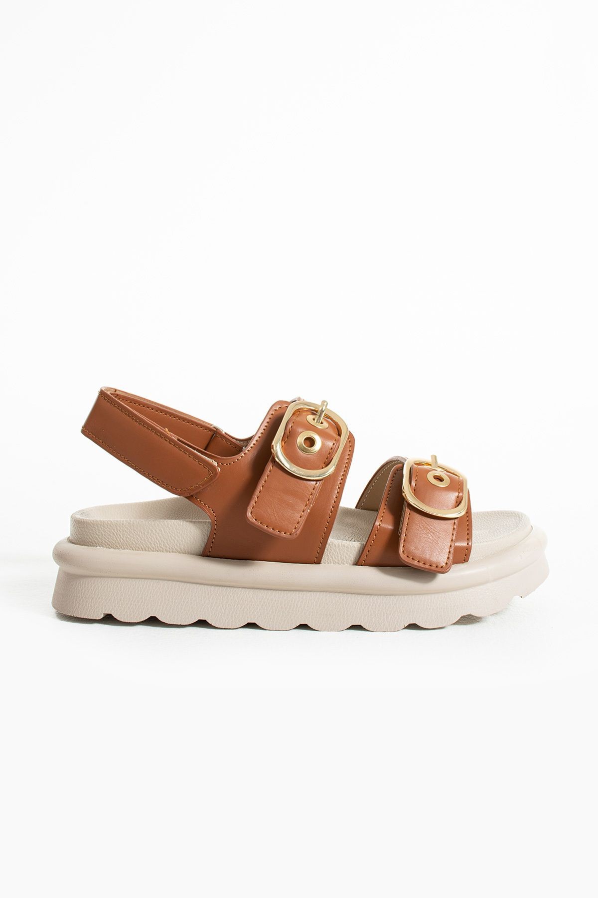 DUXAL SHOES Camelia Çift Toka Detaylı Kadın Sandalet görsel 2