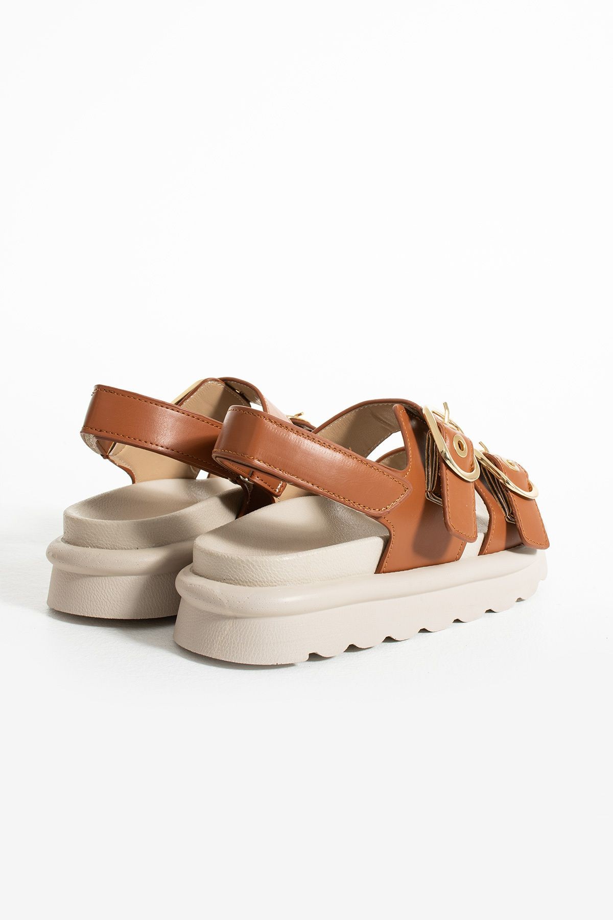 DUXAL SHOES Camelia Çift Toka Detaylı Kadın Sandalet görsel 4