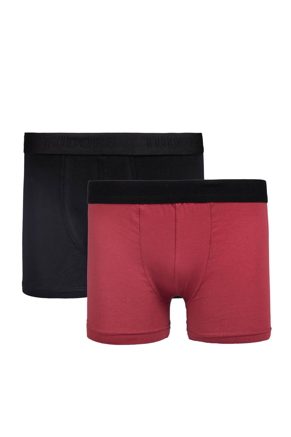 TUDORS Erkek 10'Lu Elastanlı Pamuklu Esnek Kumaş Premium Seri Boxer görsel 4
