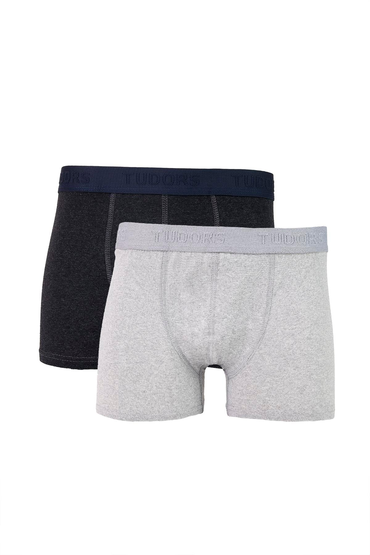TUDORS Erkek 10'Lu Elastanlı Pamuklu Esnek Kumaş Premium Seri Boxer görsel 6