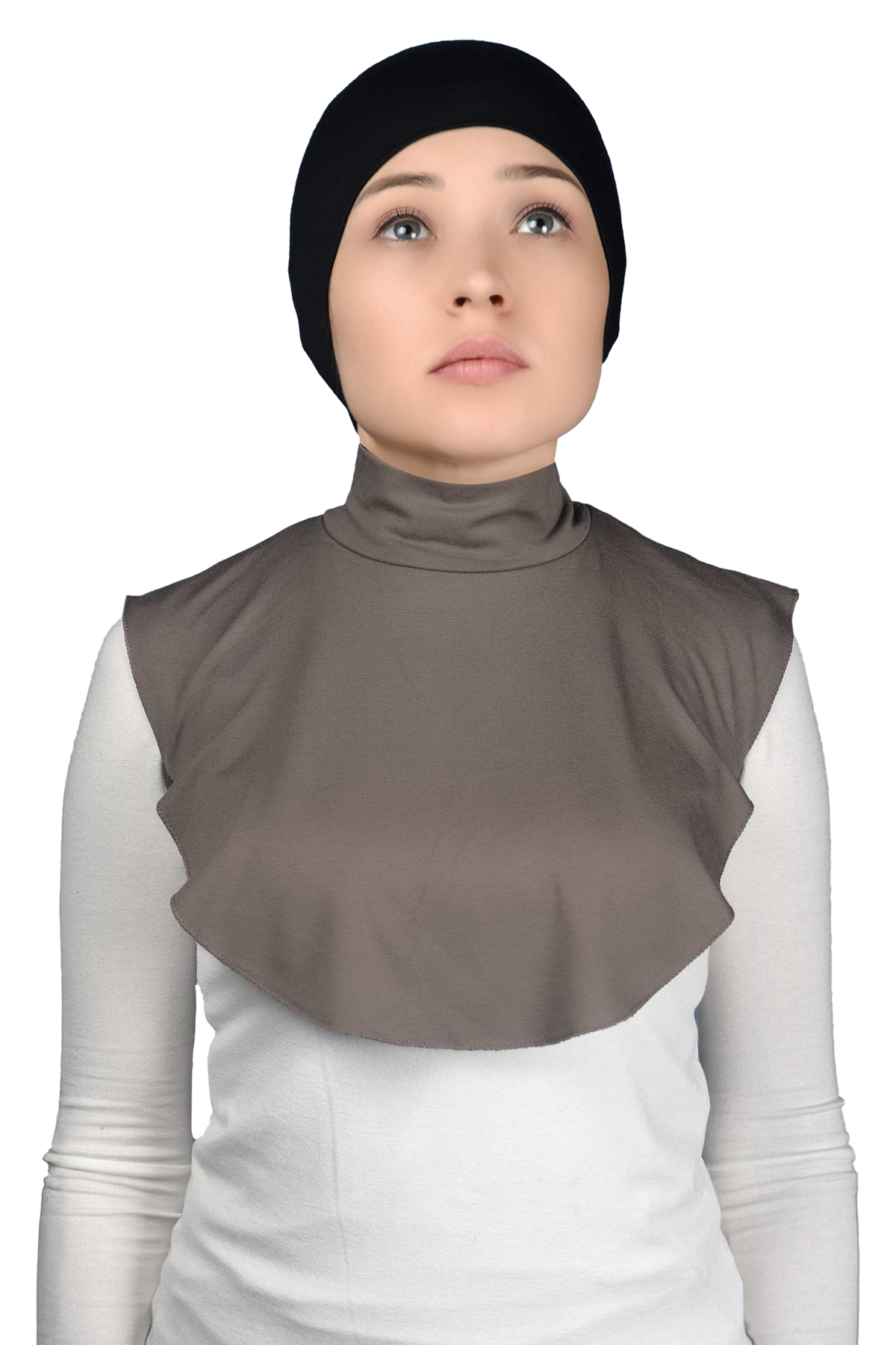 Altobeh Düz Balıkçı Yaka Boğazlı Penye Tesettür Boyunluk görsel 3