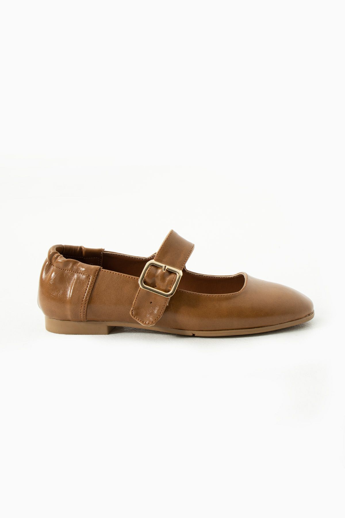 DUXAL SHOES Aleyna Kadın Yumuşak Babet Toka Detaylı Günlük Ayakkabı