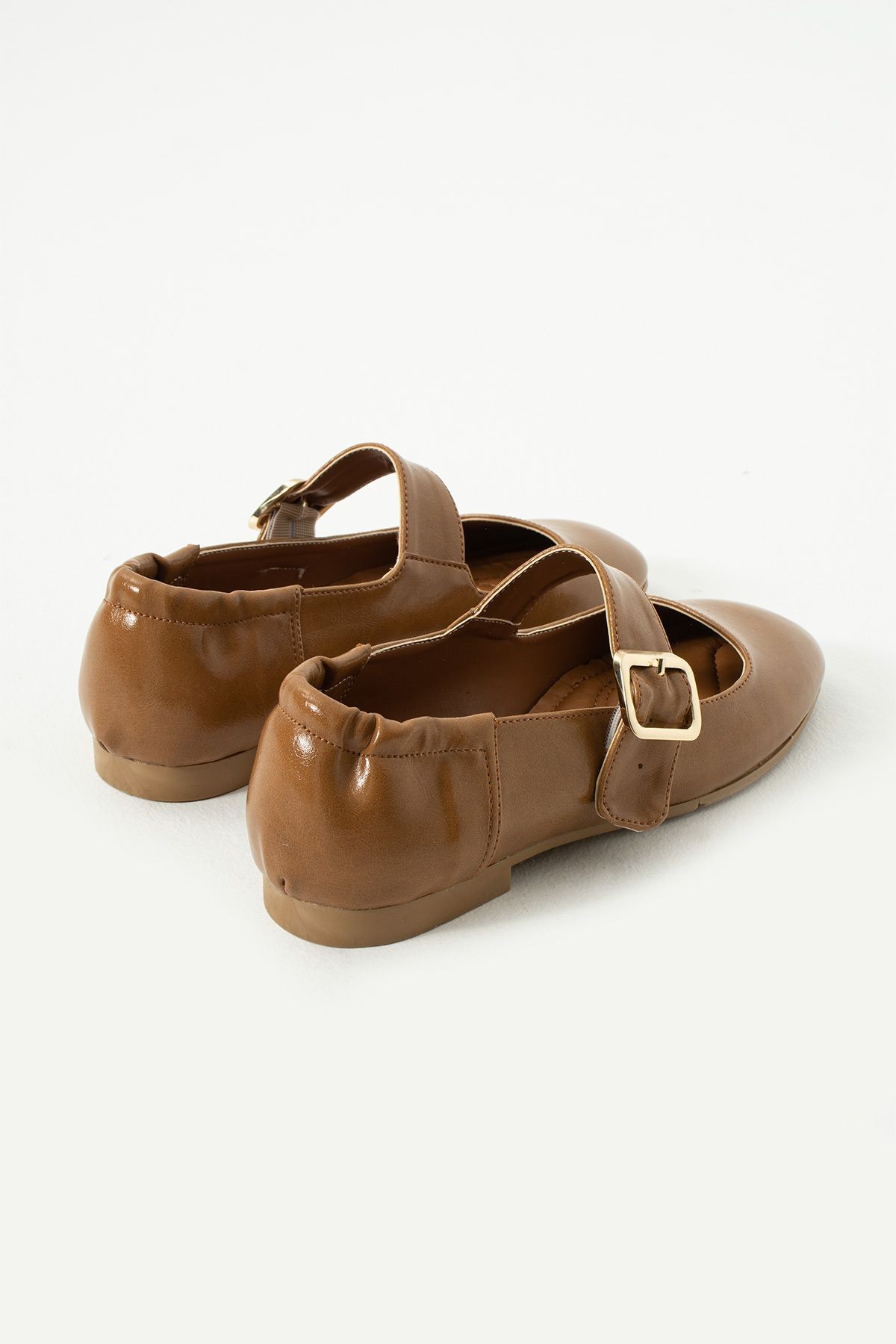 DUXAL SHOES Aleyna Kadın Yumuşak Babet Toka Detaylı Günlük Ayakkabı görsel 3