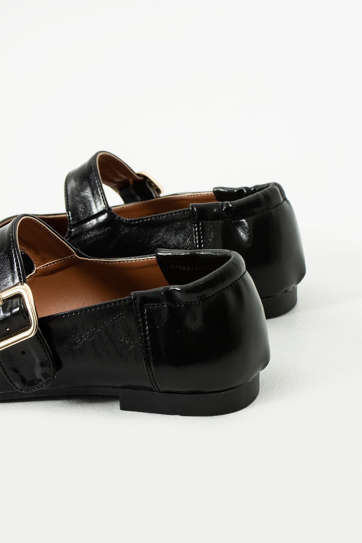 DUXAL SHOES Aleyna Kadın Yumuşak Babet Toka Detaylı Günlük Ayakkabı görsel 3