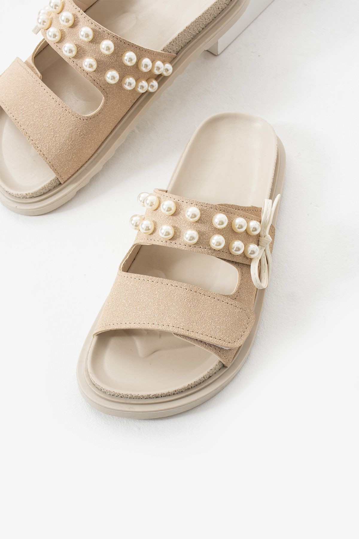 DUXAL SHOES Leonora İnci Detaylı Kadın Terlik görsel 2