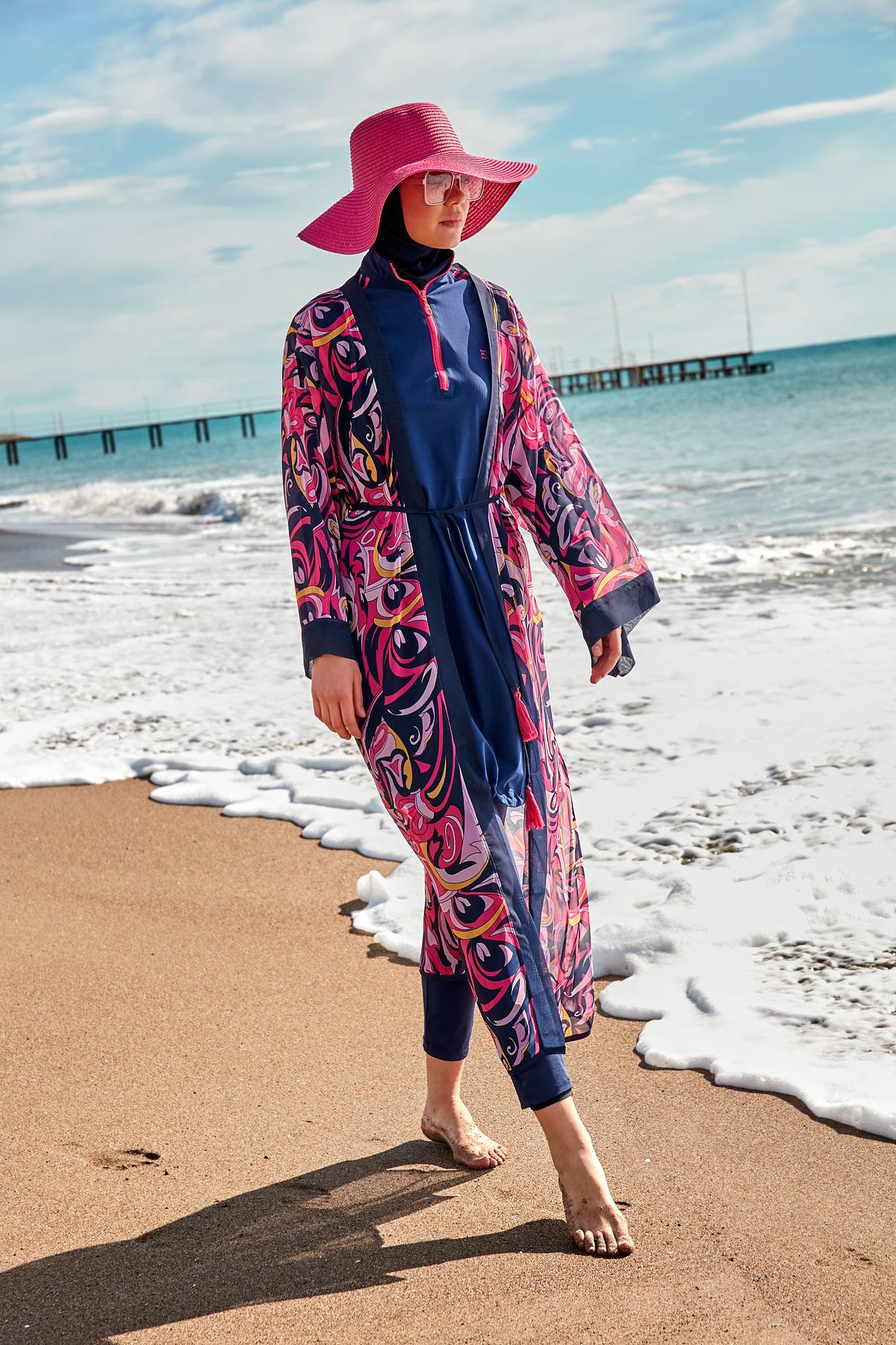 Marina Desenli Kimono Kaftan P2416