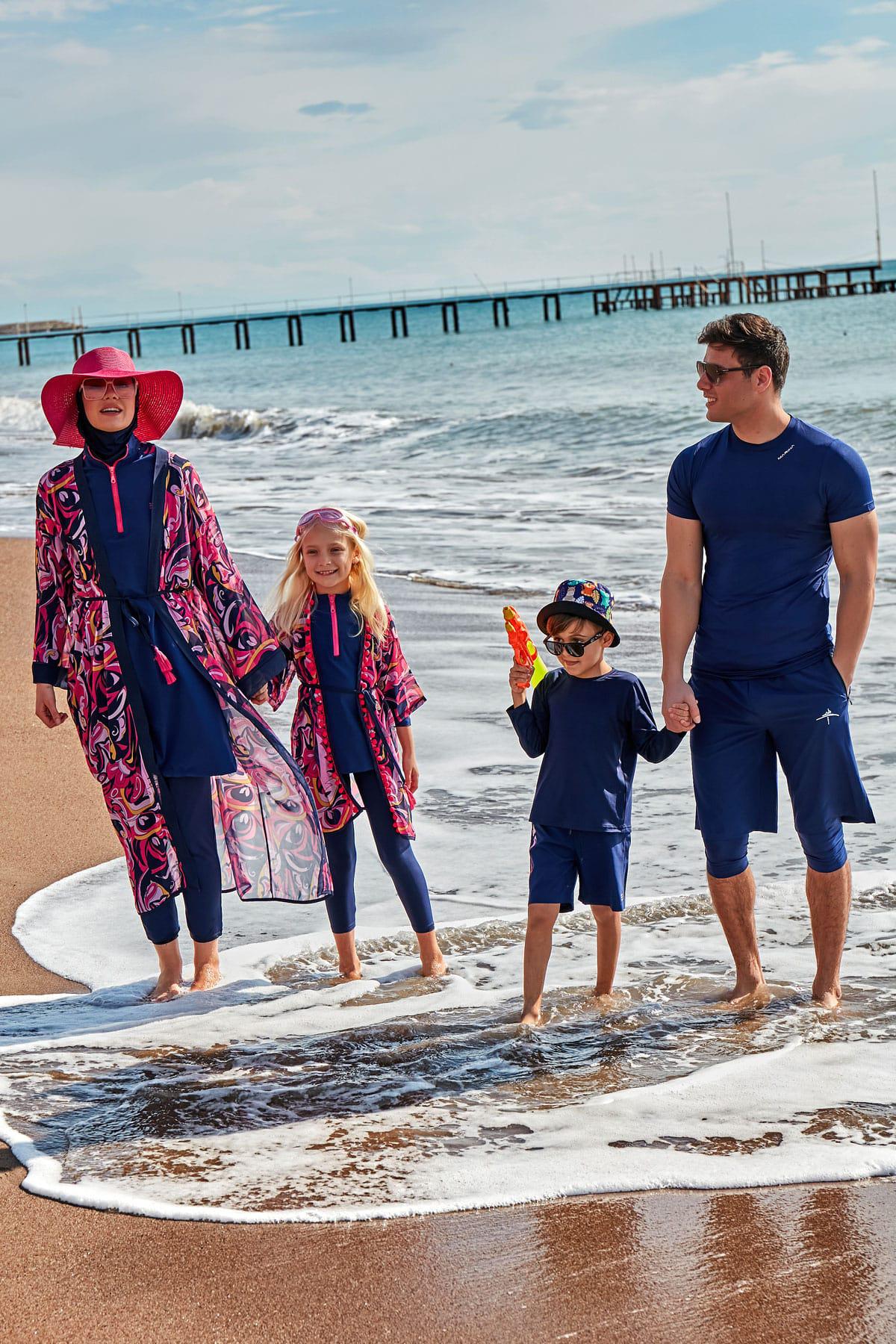 Marina Desenli Kimono Kaftan P2416 görsel 5