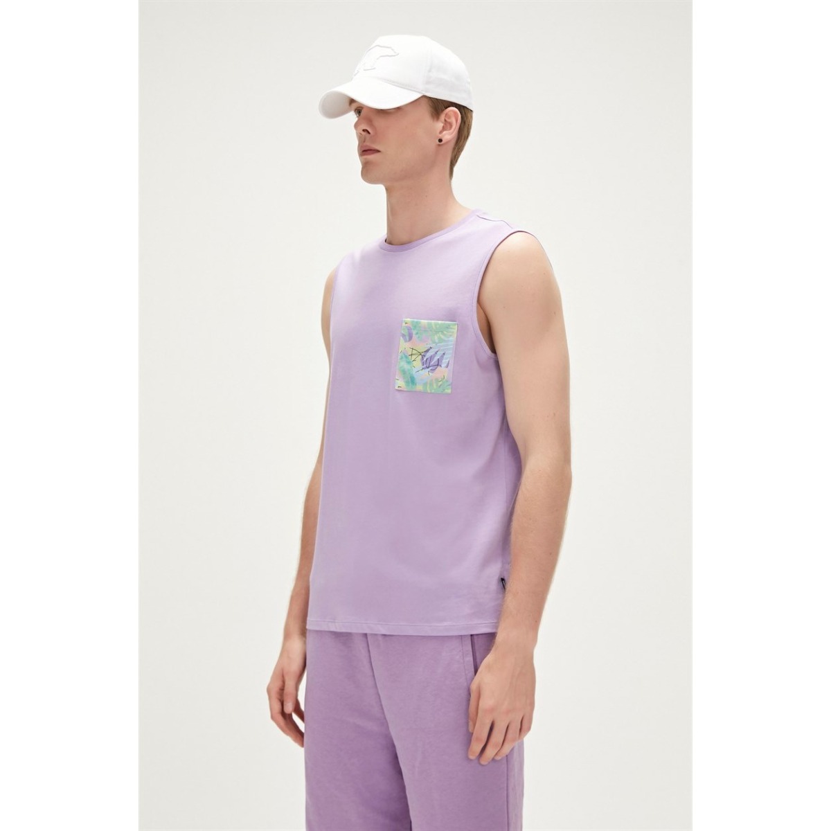 Bad Bear Monstera Erkek Kahverengi Yuvarlak Yaka Kolsuz Tişört görsel 2