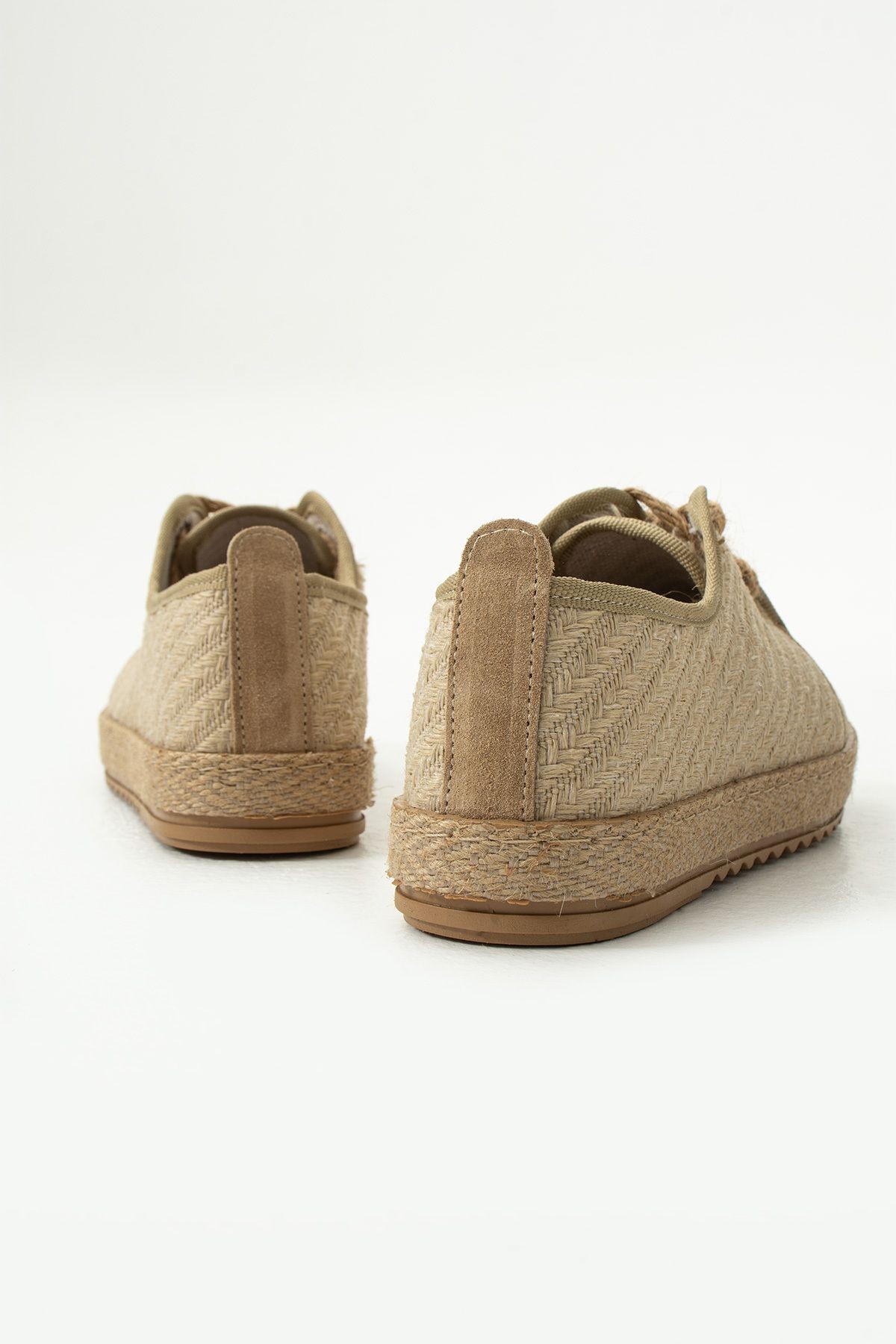 DUXAL SHOES Gabriella Hasır Bağcık Detaylı Kadın Espadril Sneaker görsel 5