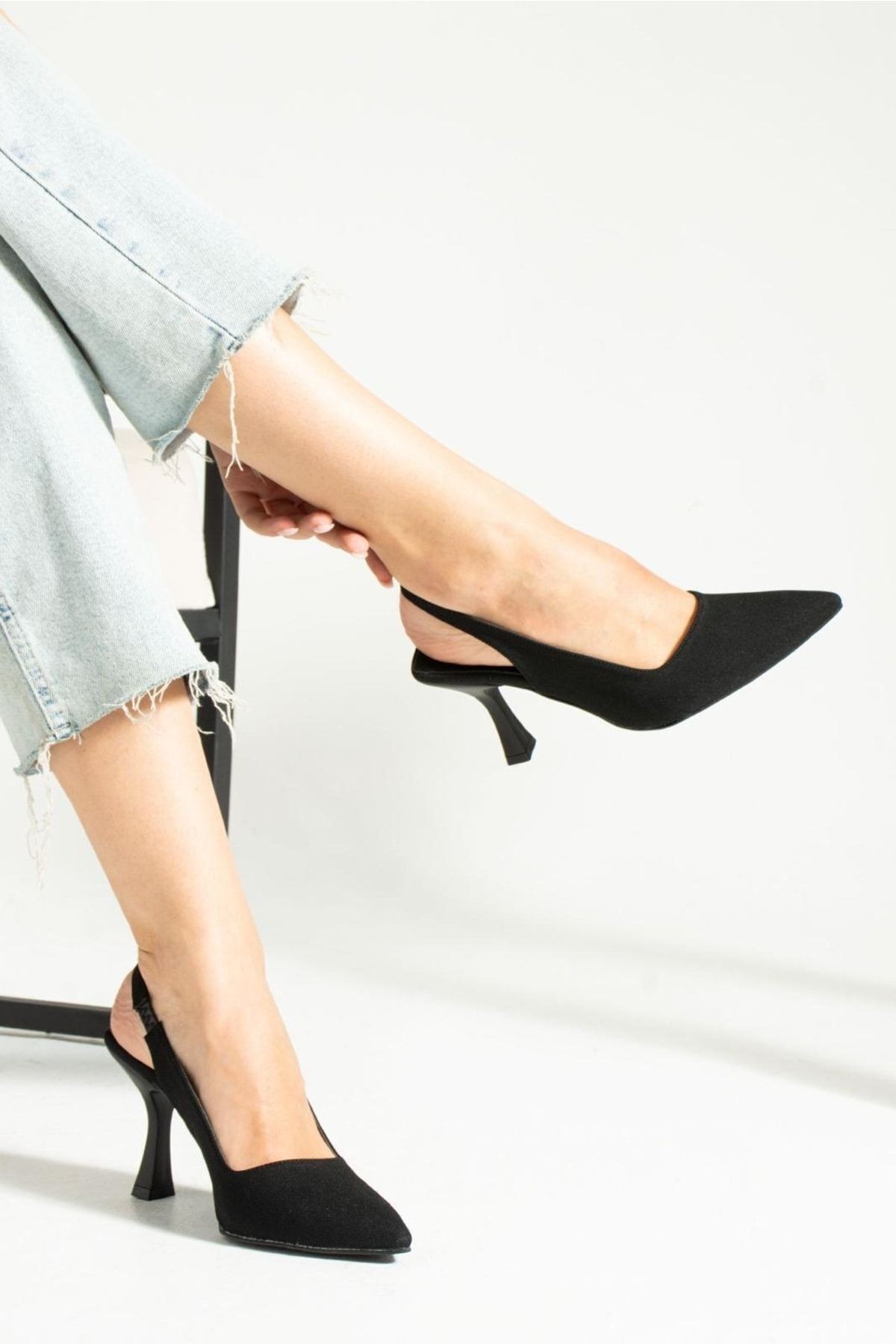 DUXAL SHOES Bej Deri Topuklu Ayakkabı görsel 5