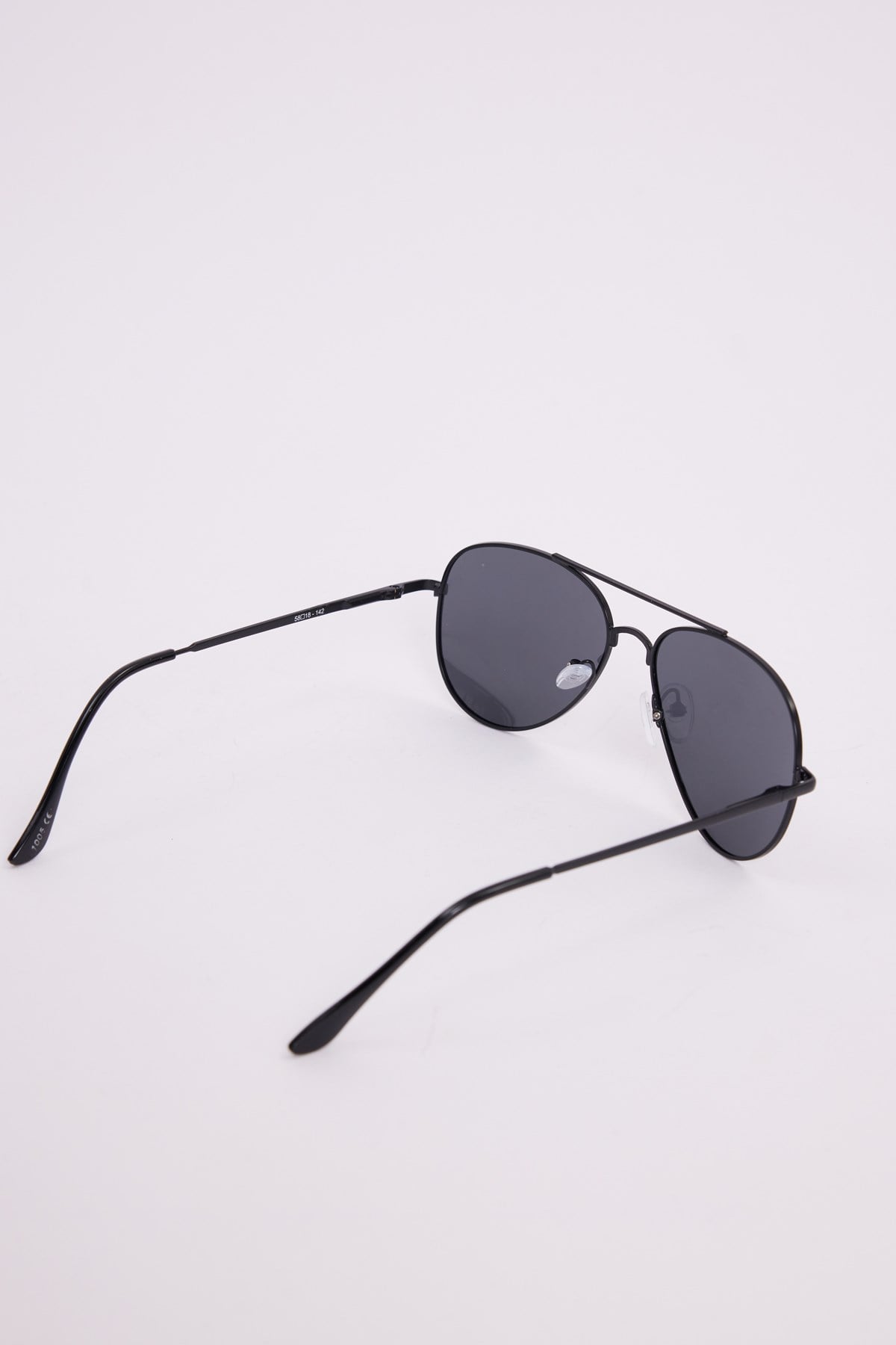 TUDORS Unisex Oval Damla Model Siyah Çerçeveli Uv 400 Korumalı Güneş Gözlüğü görsel 4