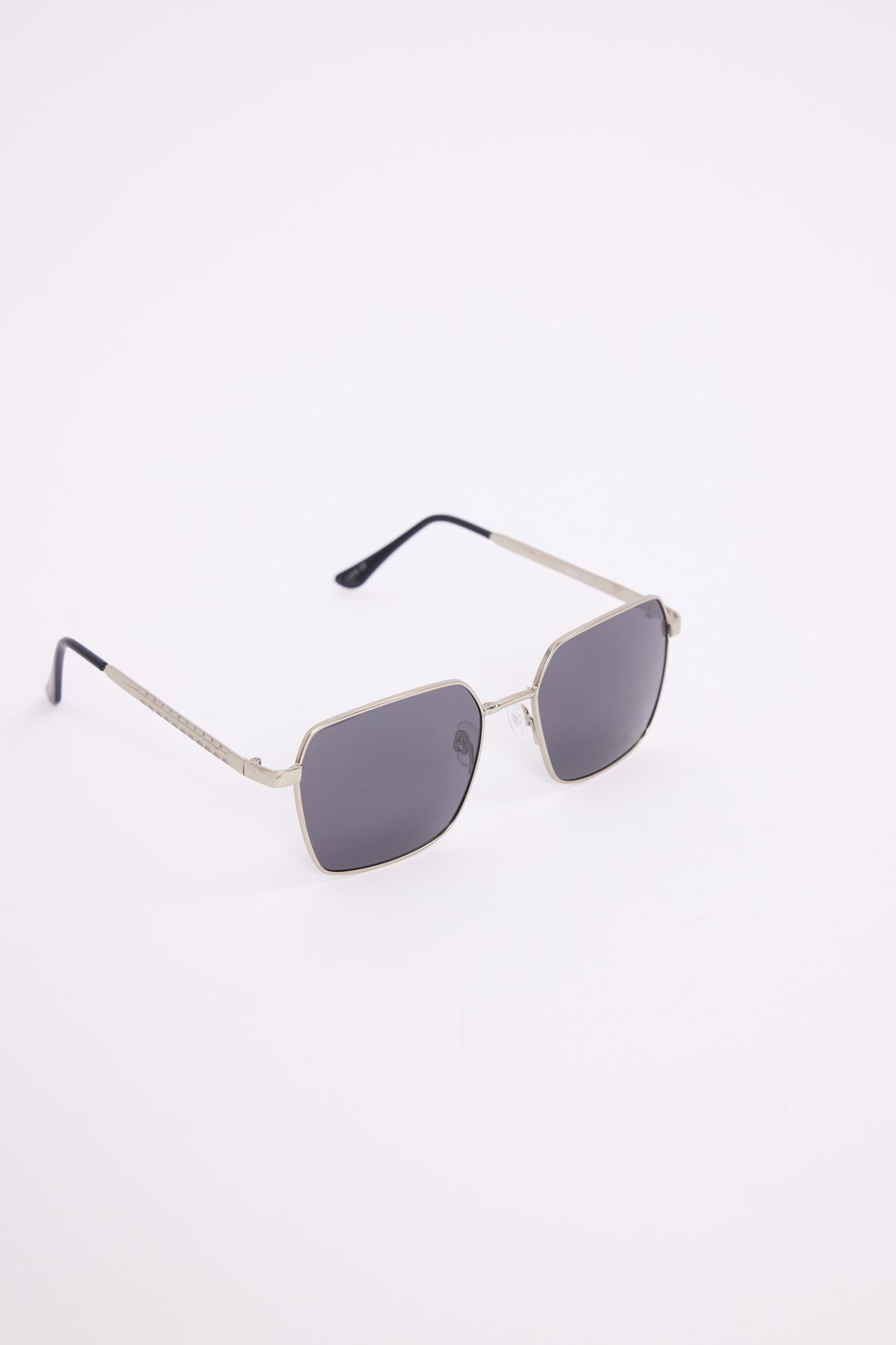 TUDORS Unisex İnce Metal Çerçeve Füme Camlı Uv 400 Korumalı Güneş Gözlüğü görsel 3