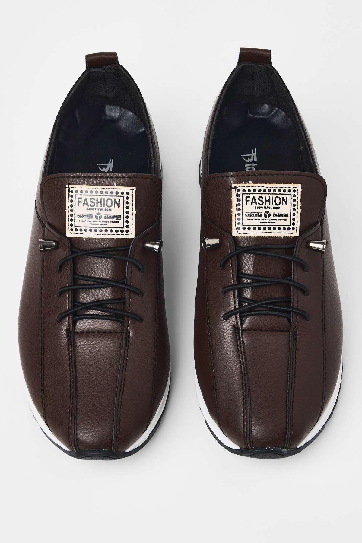 TONNY BLACK Kadın Kahve Rahat Kalıp Ortopedik Bağcıklı Sneaker görsel 3