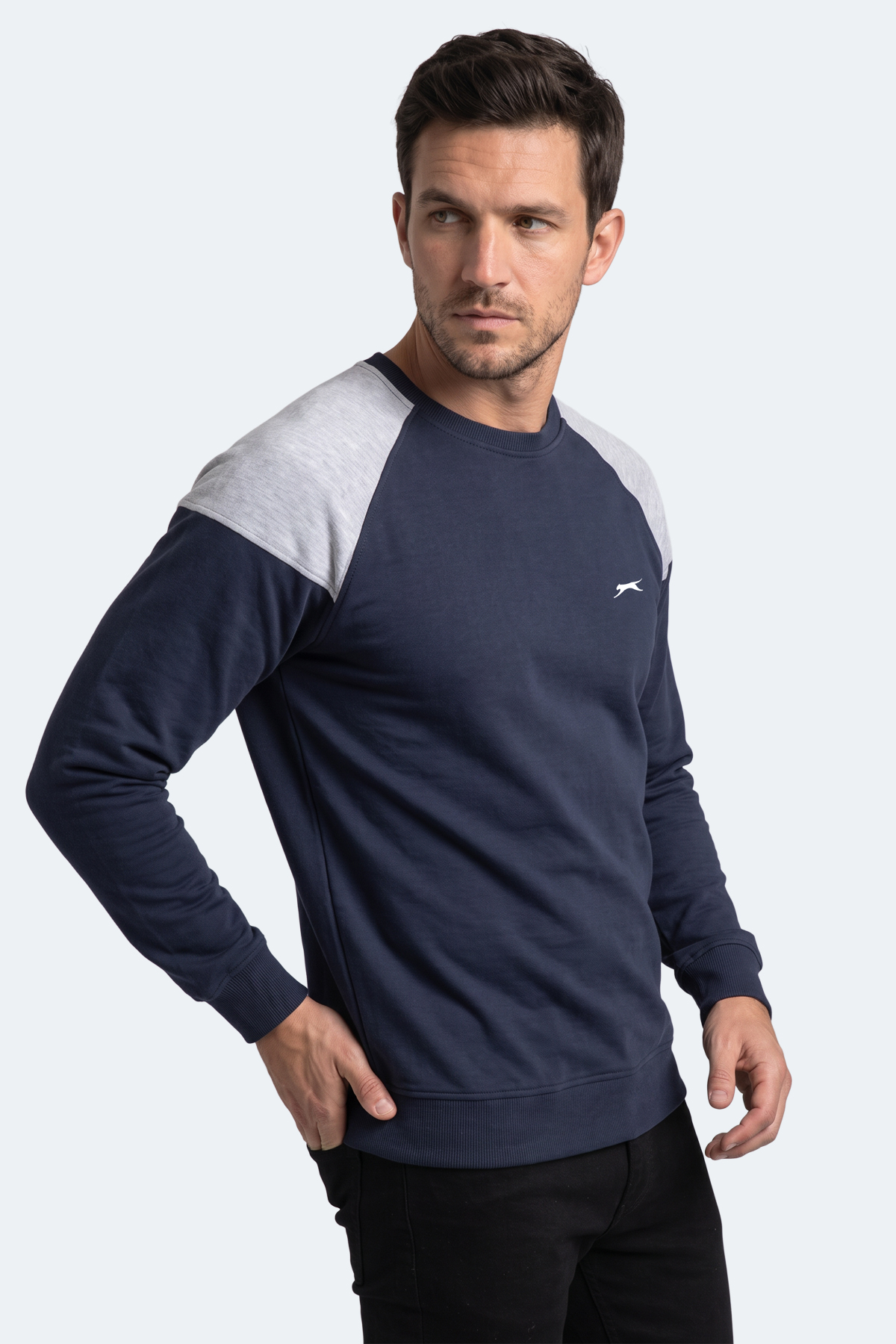 SLAZENGER MADE Erkek Lacivert Sweatshırt görsel 3