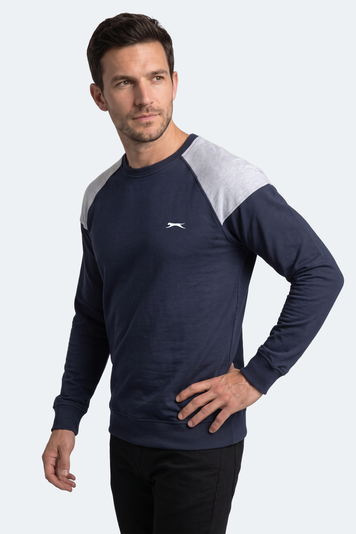 SLAZENGER MADE Erkek Lacivert Sweatshırt görsel 5