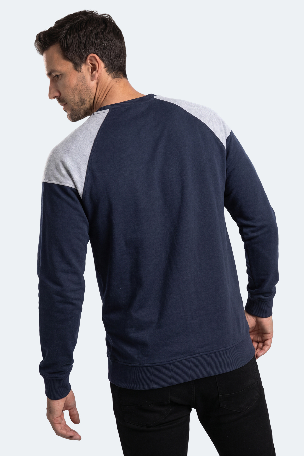 SLAZENGER MADE Erkek Lacivert Sweatshırt görsel 6