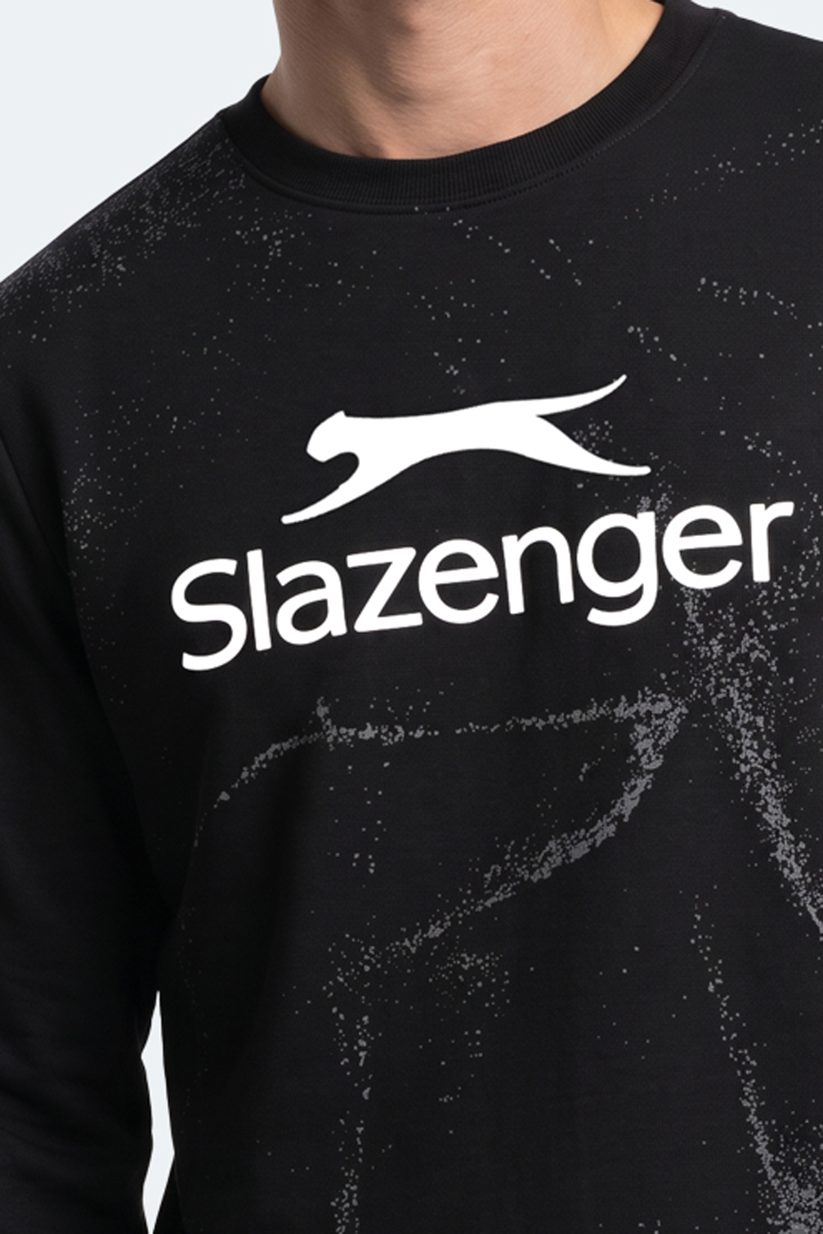 SLAZENGER GANG Erkek Siyah Sweatshırt görsel 2