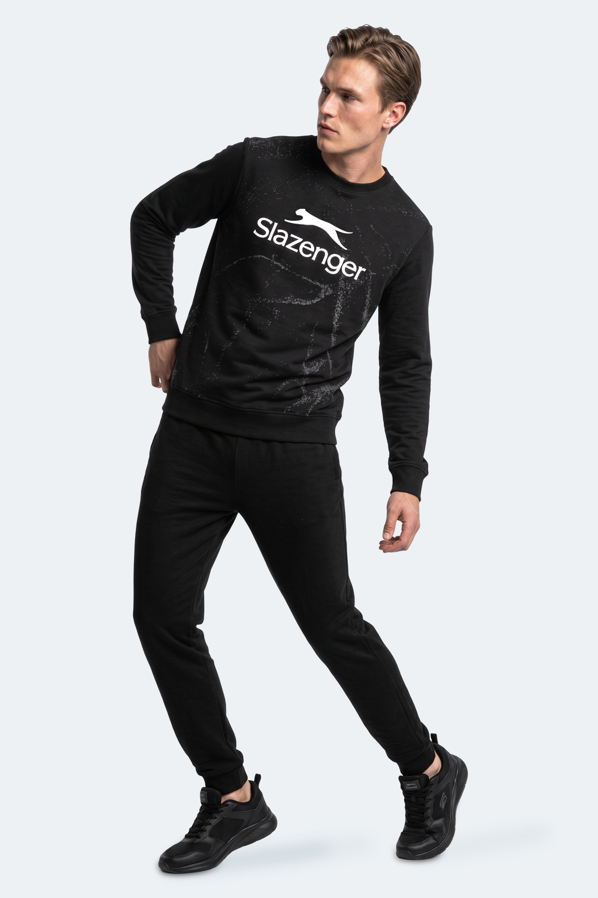 SLAZENGER GANG Erkek Siyah Sweatshırt görsel 4