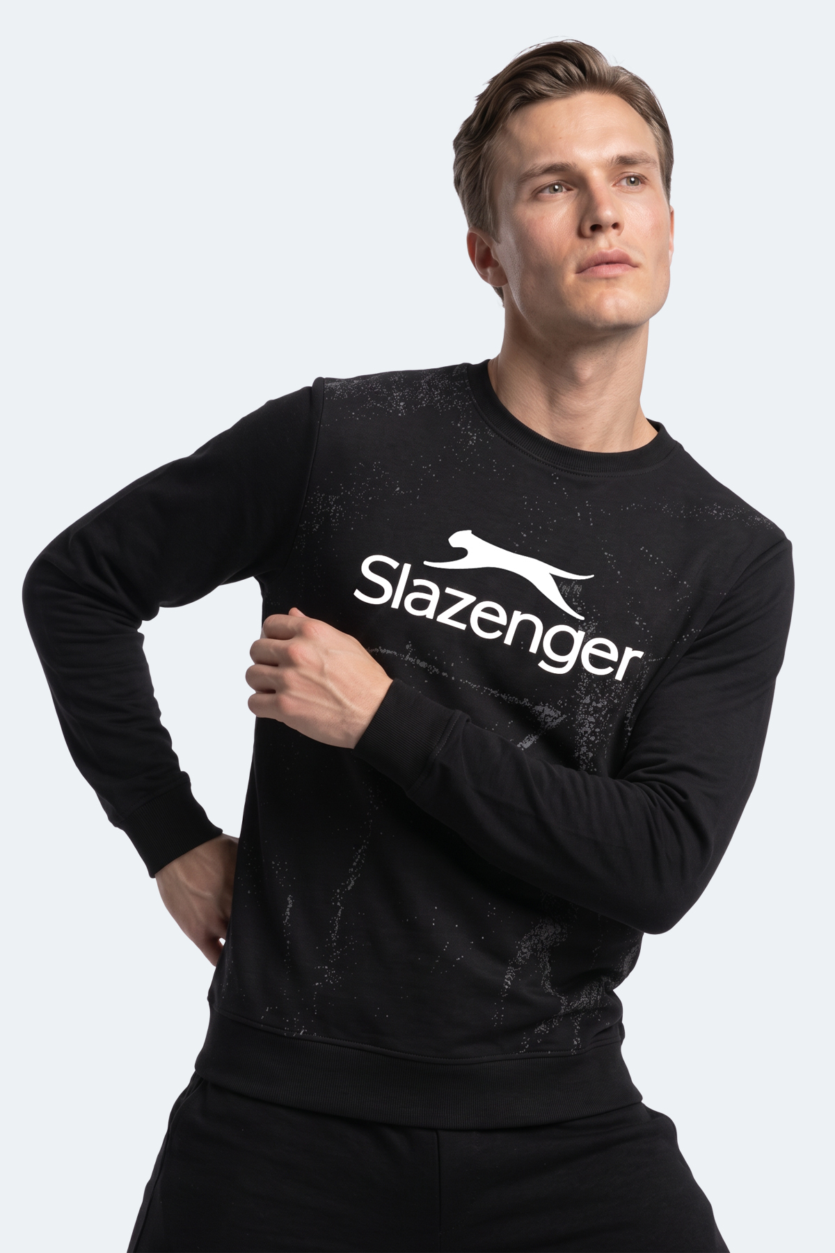 SLAZENGER GANG Erkek Siyah Sweatshırt görsel 5