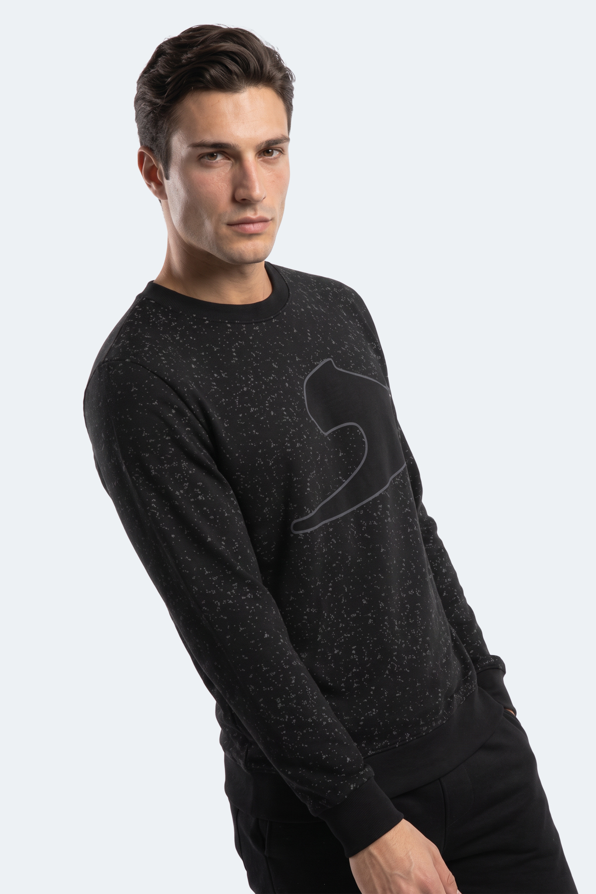 SLAZENGER GALLO Erkek Siyah Sweatshırt görsel 4