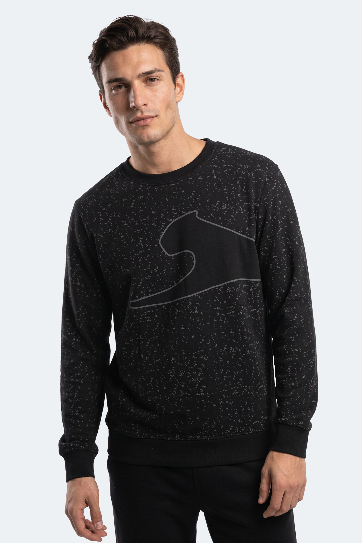 SLAZENGER GALLO Erkek Siyah Sweatshırt görsel 6